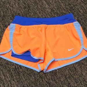 2 paired attached Nike shorts